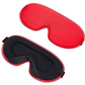 Zijde slaapmasker, Zijden slaapmaskers for de ogen, 3D-traagschuim zijden slaapmaskers en ooglapjes(A-red(silk Mask))