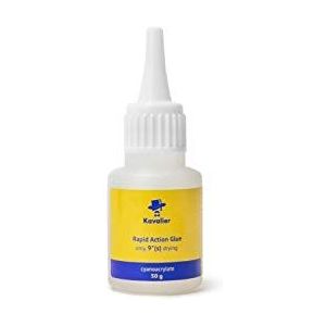 Kavalier Secondelijm | Extra Sterke & Flexibele Superlijm | Schok- en Waterbestendige Secondelijm | Voor Z. B. Rubber, Leer, Hout | 1 x 50 g