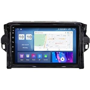 Android 12.0 Car Stereo 9 ""Touch Screen auto audio speler bluetooth stuurwielbediening Voor Toyota Fortuner 2015-2020 auto speler Ondersteunt CarAutoPlay PIP GPS Navigatie Backup Camera (Size : 4+WIF