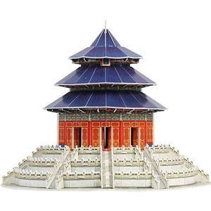 3D-puzzel Driedimensionale puzzels Beijing Tempel van de hemel Kinderpuzzel Assemblage Bouwsteenspeelgoed Architectonisch model Cadeaus for jongens en meisjes