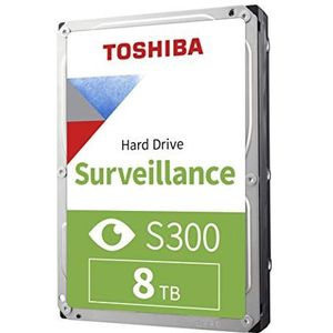 Toshiba S300 8TB Surveillance 3.5"" interne harde schijf - CMR SATA 6 Gb/s 7200 RPM 256 MB cache - HDWT380UZSVAR