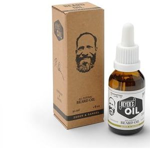 Beyer's Oil Baardolie ceder & sandel 30 ml - 100% natuurlijke baardverzorging - maakt de baard zacht en glad