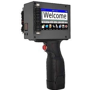 Draagbare inkjetprinter, Draagbare Handheld Printer, 12,7 Mm Partij Qr-code Barcodeprinter, Intelligente Inkjet Sneldrogende Afdrukken, Niet Gemakkelijk Te Vervagen(Machine with Ink)