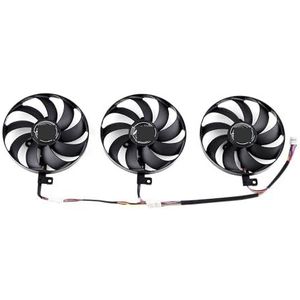 88MM FDC10H12S9-C koelventilator voor ASUS voor ROG voor STRIX RTX 2070 2080 SUPER Ti RX 5600 5700 XT OC grafische kaartventilator T129215SU(Black 3-Fan)