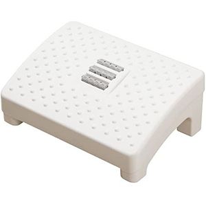 Home Voeten Ottomanen Onder Bureau Voetsteun Voetsteun Rustende Kruk met Rollen Massage Voetkruk Onder Bureau voor Thuiskantoor Toilet (Wit)