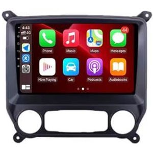 Android 14 Autoradio 9 inch touchscreen voor Chevrolet Silverado 3 GMTK2 2014-2018 Autoradio Navigatie met Carplay met GPS navigatie Bluetooth FM USB Steering Wheel Control(B7 1G+32G)