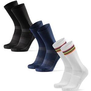DANISH ENDURANCE - Performance Fietssokken - Veelkleurig - 3 Paar - Unisex