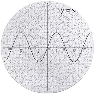 Diagram van Wiskunde Functie Sinus Dier Vormige Jigsaw Puzzels Leuke Houten Puzzel Familie Puzzel Geschenken 195 STKS