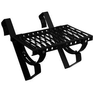 Daktrap Daksteun Schoorsteenloopvlak 80cm voor dakpannen en biberschwanz dakpannen om op te hangen (RAL 9005 - Zwart)