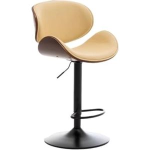 Barkruk Barstoel Hefbaar Bureau Barstoel Nordic Home Draaistoel Achter Modern Eenvoudig Licht Luxe Hoog Stoel(Beige,A)