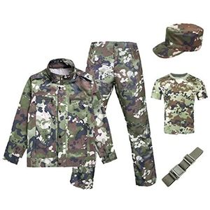 CHERISH Unisex lichtgewicht militaire camo BDU uniform leger pak set shirt en broek set, Camo, S