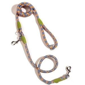KANGYEBAIHUODIAN Reflecterende nylon riemen hondenketting trekkabel for hardlopen met vrije handen touwketting geschikt for kleine grote honden (Color : Orange, Size : 240CM)