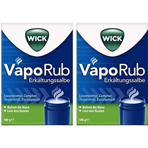 Wick VapoRub Verkoudzalf, 2 x 100 g, voordeelset