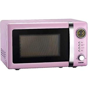 Melissa 16330112 - Retro Vrijstaande Magnetron 20L met 700W vermogen - Roze