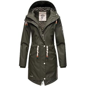 Navahoo Tropical Stormoo Overgangsjas voor dames, regenjas, functionele parka Olive XL