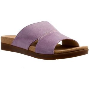 Spenco Sunrise Slide sandaal voor dames, Elderberry, 7 UK Wide