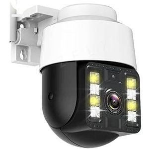 DVR-kits voor bewaking, 3MP PTZ IP Camera Outdoor Kleur IR Nachtzicht Twee-weg Audio Mini Home Dome P2P Draadloze Surveillance security Cam,Buitencameratoezicht(A 3MP Cam)