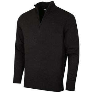 Calvin Klein Heren Campus 1/2 Zip Soft Feeltrui - Grafiet - L