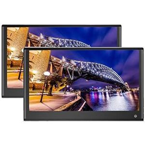 Draagbare dvd-speler voor videospelers op hoofdsteunen in auto's 3 + 32GB Auto Hoofdsteun Monitor Touch Screen 4K 1080P 11/12/13 Inch achterbank Auto Video Player HDMI Out met HD-roterend scherm (Col