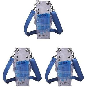 Haarschaarholster tailleriem professioneel voor mannen vrouwen salon kapper helder 8x22 cm, 3 Set (Blauw 8x22cm), 8x22cm, als beschrijving