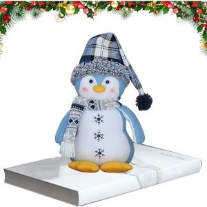 Gevulde pinguïn knuffels | Pinguïn popfiguren knuffels,Kerstornamenten Tafeldecoratie voor tafel, woonkamer, open haard Bbauer