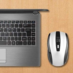6D 2,4 GHz ergonomische draadloze muis, optische muis, met USB-ontvanger voor pc-laptop