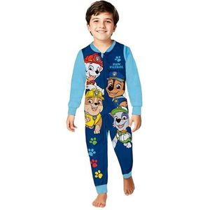 Paw Patrol jumpsuit voor jongens - overall kinderen pyjama pyjama lange mouwen blauw, blauw, 98-104