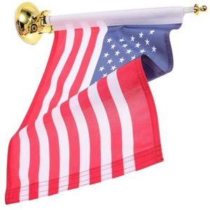 WHAMVOX Vlaggenmast Beugel 1 Set Vlaggenmast Vogelafschrikker Amerikaanse Vlaggen Amerikaans Feest Amerikaanse Autovlag Vrachtwagen Vlag Monteren Auto Vlag Monteren Polyester Sukkel Suite