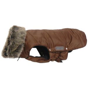 Wolters Parka Jas met Bontkraag, 22 cm, Bruin