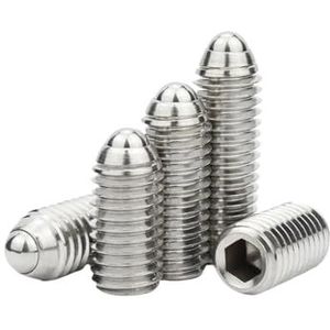 5 stuks 304 roestvrijstalen zeskantschroef met veerplunjer(M10 x30mm)