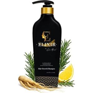 Elixir by Cocó March Elixir By Coco March Haargroei Shampoo - Plantaardige formule voor dunner wordend haar voor dikker, voller haar - vrij van chemicaliën voor mannen en vrouwen - 16.9 Fl Oz