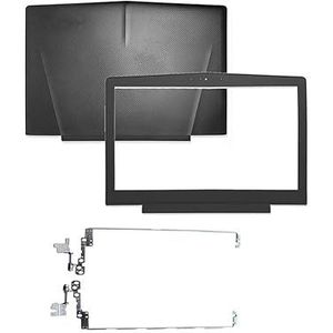 WANGHUIH Bovenste deksel LCD-achterkant en voorrand en scharnieren scharnier compatibel met Lenovo Legion Y520 R720 Y520-15 Y520-15IKB-serie