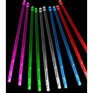 beginner Drumstokken 1 Paar LED Licht Drumsticks 13 Gradient Colorful Lights Drumstick Percussion Accessories