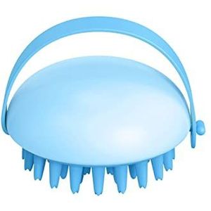 DieffematicSZ kam Handheld Silicone Scalp Shampoo Massage Brush Washing Shower Hair Massager Clean Brush Bath Shower Hair Cleaning Brush Comb (Color : Mavi)