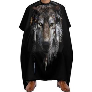 Kapperscape Indiase wolf barber cape geschikt kapperscape professionele kapsalon cape voor kapperswinkels volwassenen kapsel 140 x 168 cm
