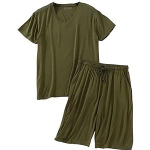 Premium pyjama's for heren, groot en lang, Home Essentials, zachte stretch loungeset, ademend, elastische taille, nachtkleding, ontspannende thuiskantoorkleding, comfortabele outfit for de hele dag(Ar