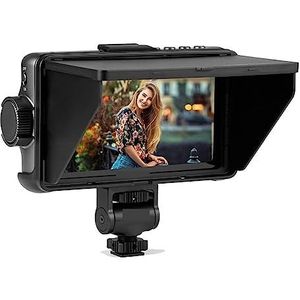 Cameramonitor, DC-550 / Pro LCD-monitor 5, inch Hoge helderheid 1920 * 1080 Full HD 3D LUT Beeldzoombewaking for DSLR-camera(DC-550 Pro)