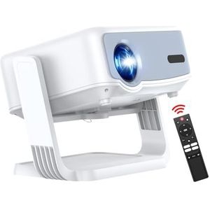 PTVEO Beamer 4K Mini thuisbioscoopprojector, Android 13, Full HD 1080p, Netflix-ondersteuning, elektronische autofocus, trapeziumcorrectie, wifi 2.4G/5G, Bluetooth5.2, draagbaar, 360° standaard