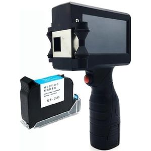 Mini Inkjet Printer Handheld Inkjet Printer 1/2 Inch Touch Coder Label Print Machine Met USB Import QR/Barcode/Logo 12.7mm Printer instelbare afdrukhoogte(Red ink - Printer)