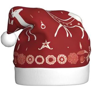 ENVEED Kerst eland vakantie decoratie hoed - volwassen pluche kerstmuts, de perfecte kerst decoratieve hoed