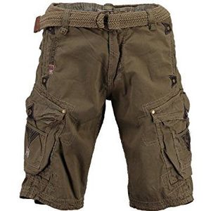 Geographical Norway Korte herenbroek parel cargo short korte broek bermuda, kaki, XL