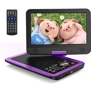 YOTON Draagbare dvd-speler, auto dvd-speler met 10,5"" HD-zwenkscherm, met autolader, geheugenafspeelfunctie, ondersteunt 4-6 uur afspelen, TV synchronisatie [Blu-ray niet ondersteund]