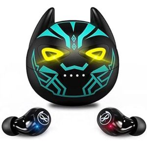 AMAFACE Gaming Bluetooth-hoofdtelefoon, draadloze in-ear hoofdtelefoon, Bluetooth 5.1, draadloze oordopjes met stereogeluid, 32 uur speeltijd, in-ear oordopjes, dubbele microfoon, waterdichte
