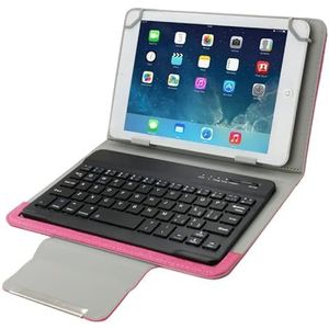Tabletaccessoires Universele lederen tablethoes met scheidbaar Bluetooth -toetsenbord en houder voor 7 inch tablet -pc
