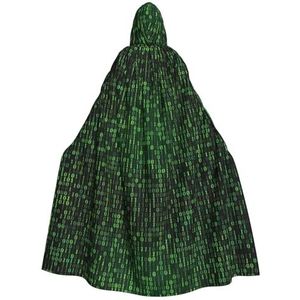 WURTON Hacker Era carnaval cape met capuchon voor volwassenen, heks en vampier cosplay kostuum, mantel, geschikt voor carnavalsfeesten