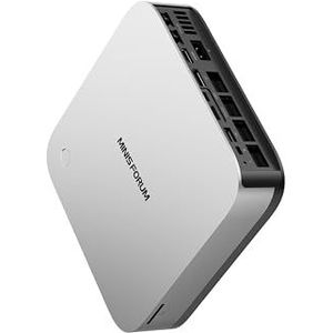 MINIS FORUM X1 Pro Mini-pc, AMD Ryzen AI 9 HX 370 12-core processor tot 5,1 GHz, AMD Radeon 890M, 64 GB DDR5 / 1 TB SSD, HDMI/DP/USB4 x 2, WiFi 7, BT5.4, USB 3.2 x 2, 2.5G RJ45 x 2