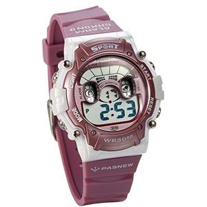 JewelryWe 30M Waterbestendig Sport Kinderen Kinderen Tieners Meisjes Digitale Horloge Stopwatch Roze, riem