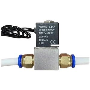 Normaal Gesloten 1/4 ""Magneetventiel Dc 12V 24V Pneumatische Positie Spoel Legering Interne Elektrische Ac for lucht Water Olie Snel en gevoelig(12mm,DC 12V)