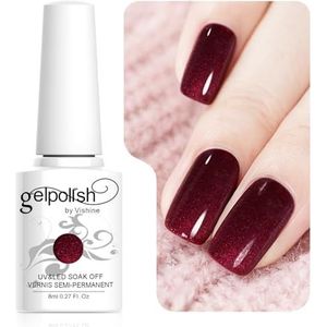 Vishine Semi-permanente nagellak, soak-off gellak, uv/led, manicure, 8 ml, #1019