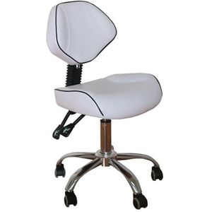 FXLUHAY Tandheelkundige zadelstoel met rugsteun, 19 tot 24, hoog comfort, salonzadelstoel voor tandarts, tattoo-artiest, ergonomische rolstoel